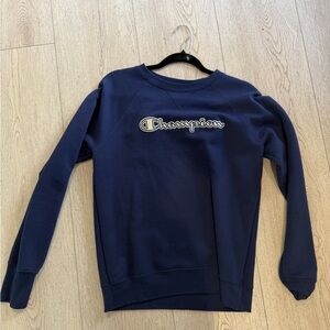 Champion Men's Navy Crewneck Sweater